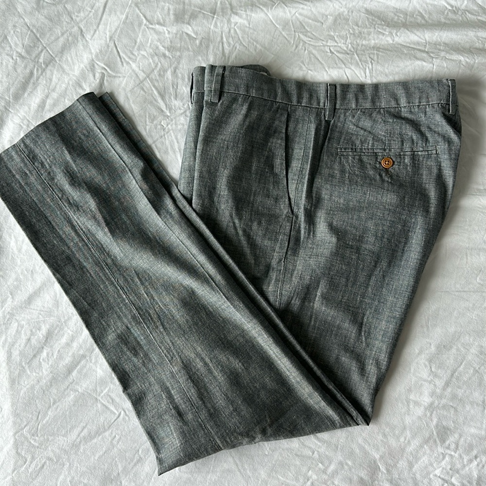 J. Crew Bowery Slim Linen Pants